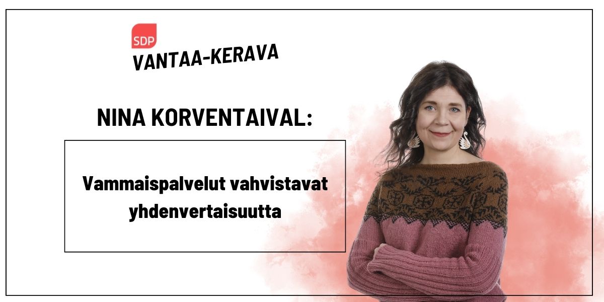 Vammaispalvelut vahvistavat yhdenvertaisuutta