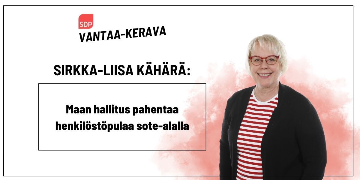 Maan hallitus pahentaa henkilöstöpulaa sote-alalla