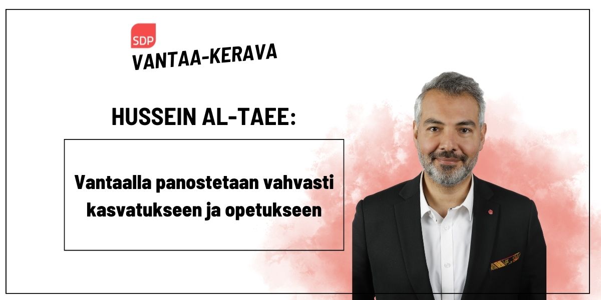 Vantaalla panostetaan vahvasti kasvatukseen ja opetukseen