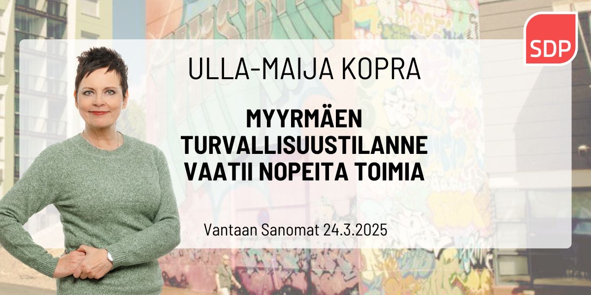 Myyrmäen turvallisuustilanne vaatii nopeita toimia