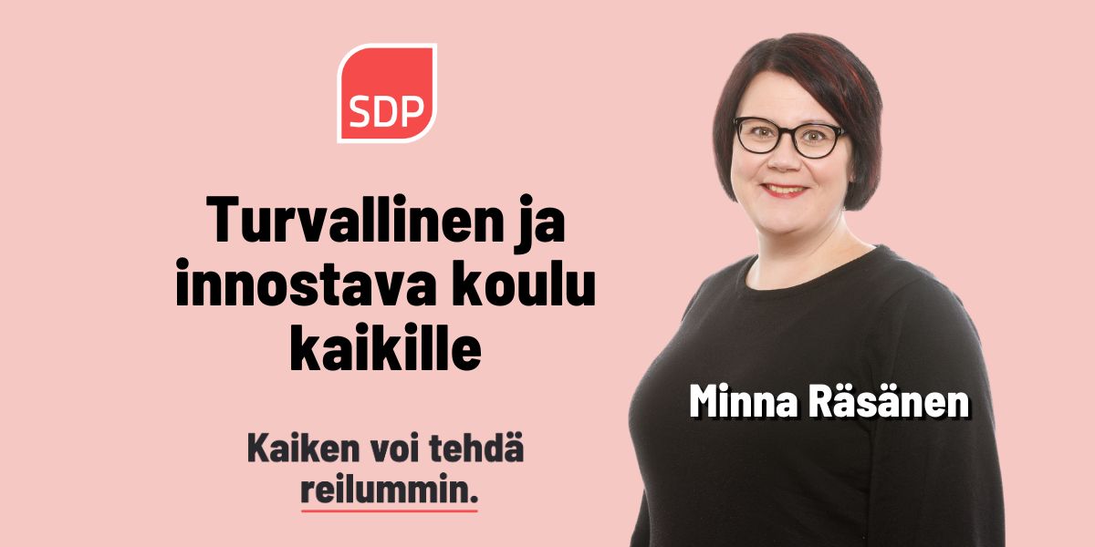Minna Räsänen: Turvallinen ja innostava koulu kaikille