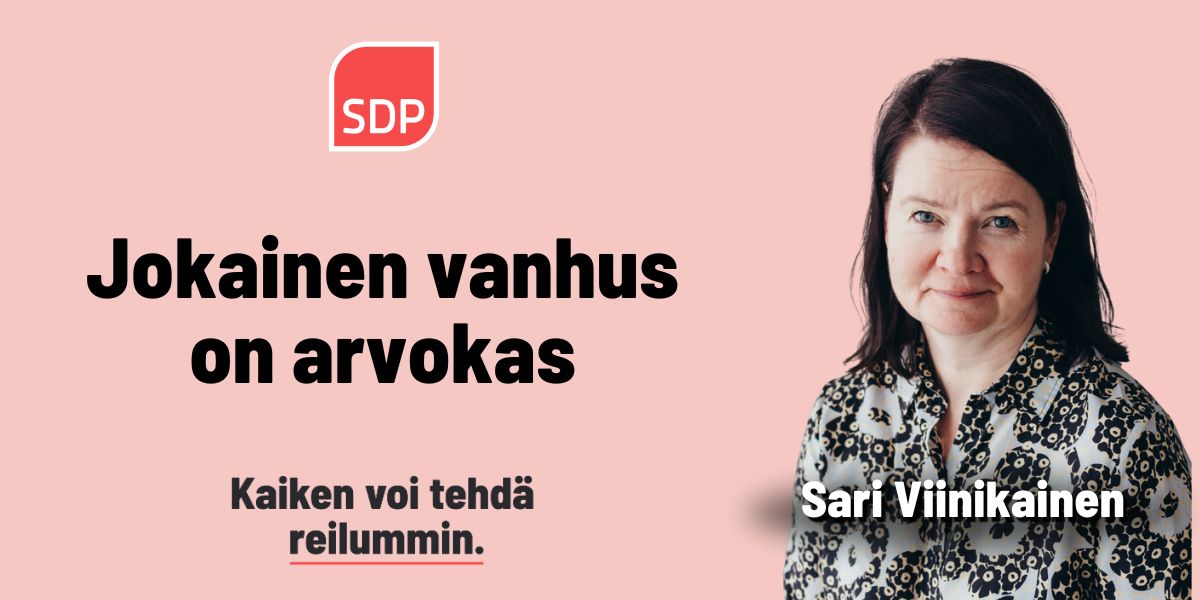 Sari Viinikainen: Jokainen vanhus on arvokas