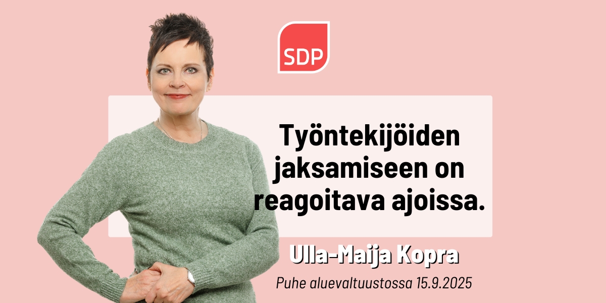Ulla-Maija Kopra: Kuunnellaan hoitajia, turvataan arki