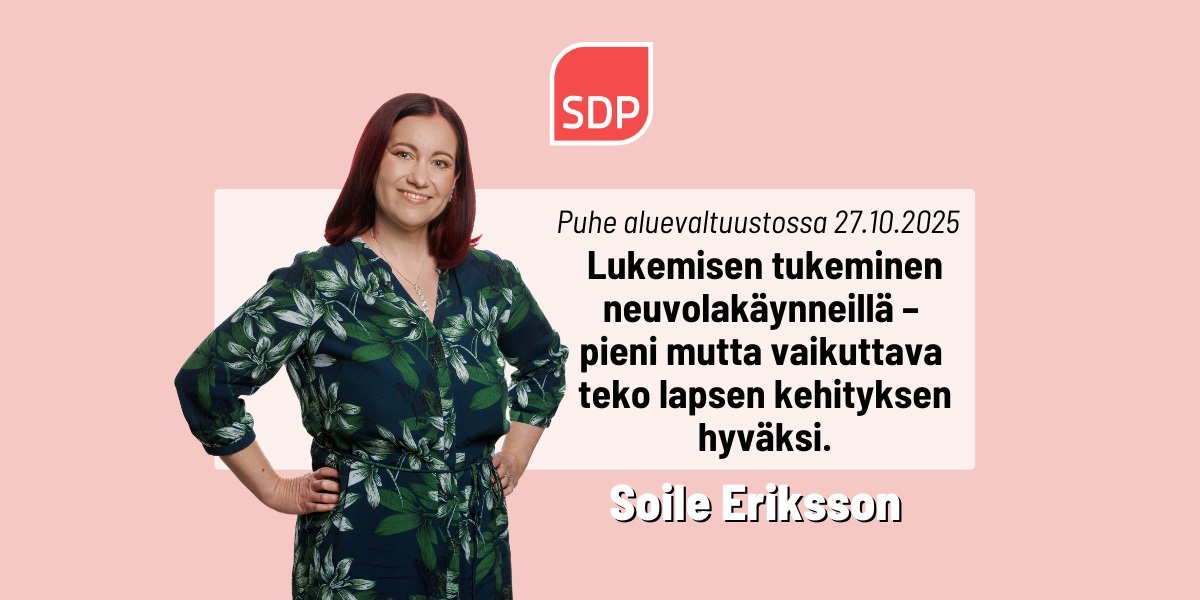 Soile Eriksson: Lukemisen tukeminen neuvolakäynneillä – pieni mutta vaikuttava teko lapsen kehityksen hyväksi.