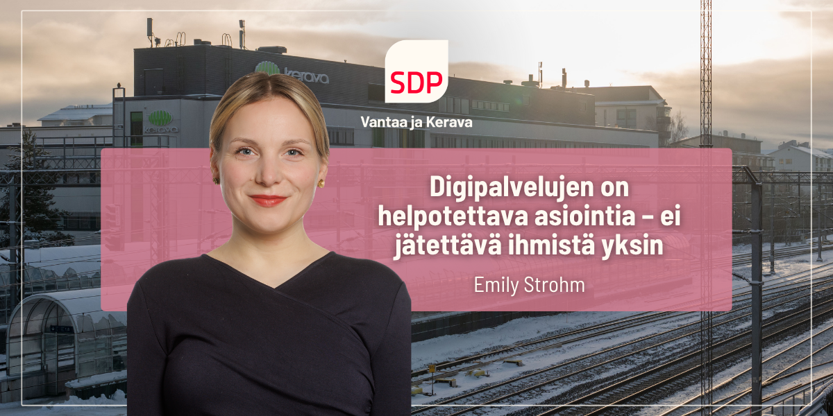 Digipalvelujen on helpotettava asiointia – ei jätettävä ihmistä yksin.