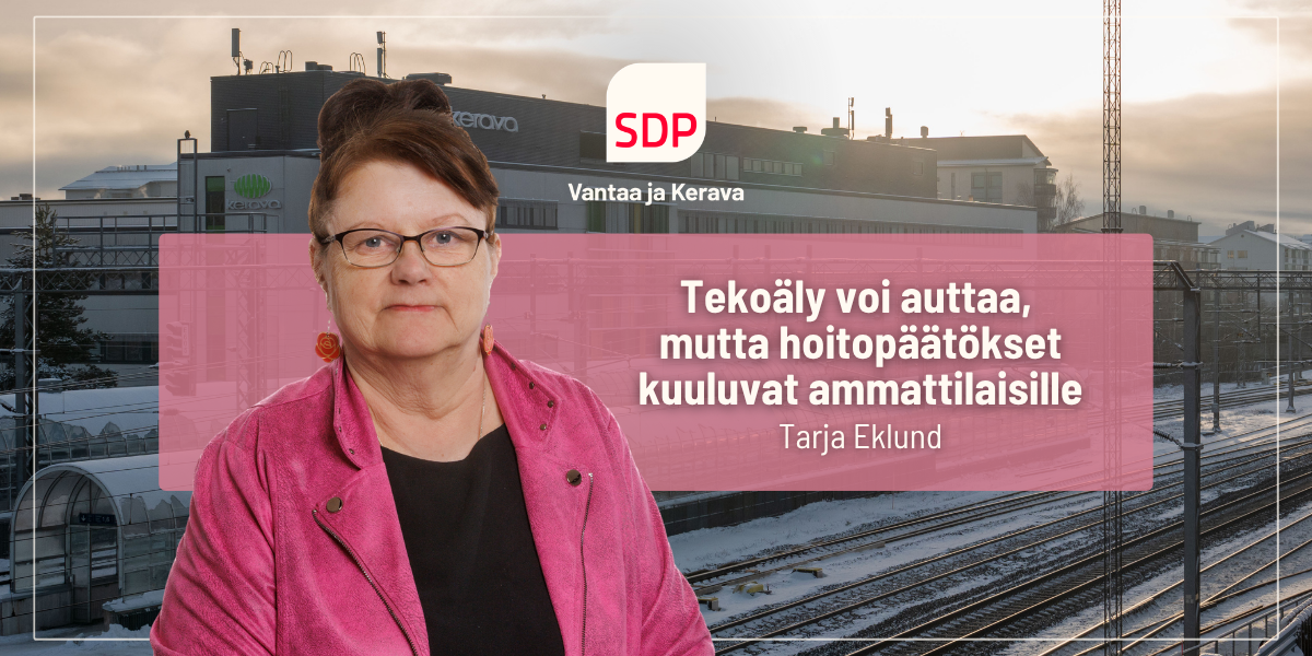 Tekoäly voi auttaa, mutta hoitopäätökset kuuluvat ammattilaisille